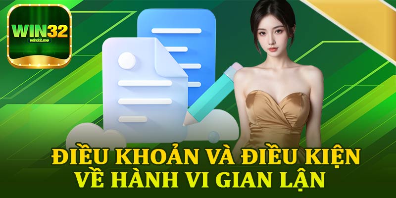 Điều Khoản Và Điều Kiện Về Hành Vi Gian Lận